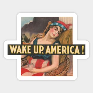 Wake Up America Sticker